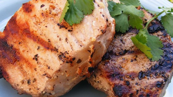 Grilled Lemon Herb Pork Chops