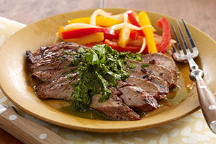 Marinated Steak with Chimichurri Sauce