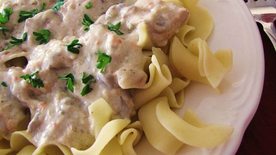 Slow Cooker Chicken Stroganoff