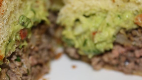 Guacamole Cilantro Lime Cheeseburger