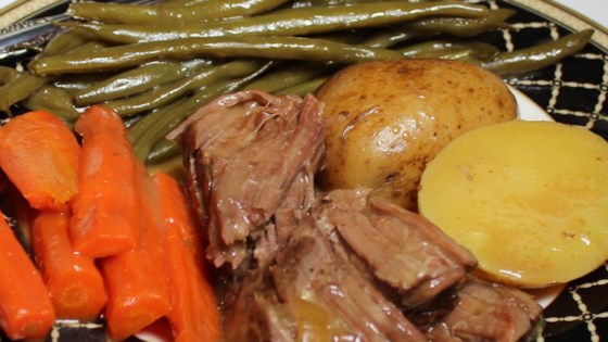 Healthier (but still awesome) Awesome Slow Cooker Pot Roast