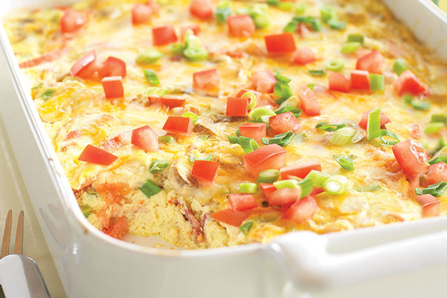 Crustless Bacon and Cheese Quiche