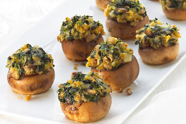 Spinach-Stuffed Mushrooms