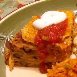 Seven Layer Tortilla Pie