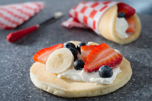 Strawberry-Banana Pancake Foldover
