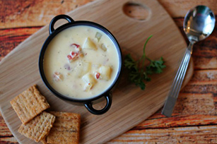 Slow-Cooker Cheesy Potato Soup with Bacon