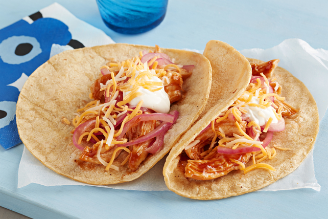 Easy BBQ Shredded Chicken Taco