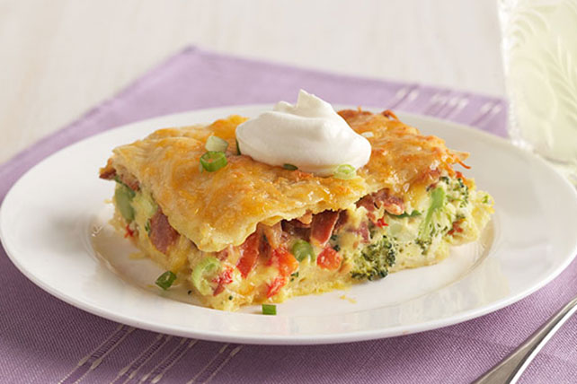 Bacon, Egg & Broccoli Bake