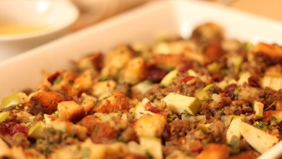 Awesome Sausage, Apple and Cranberry Stuffing