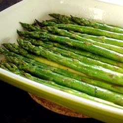 Baked Asparagus with Balsamic Butter Sauce