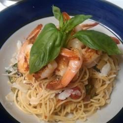 Angel Hair Pasta with Shrimp and Basil