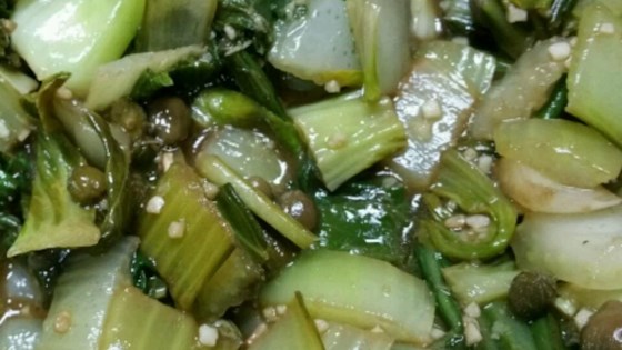 Balsamic Vinegar and Ginger Bok Choy