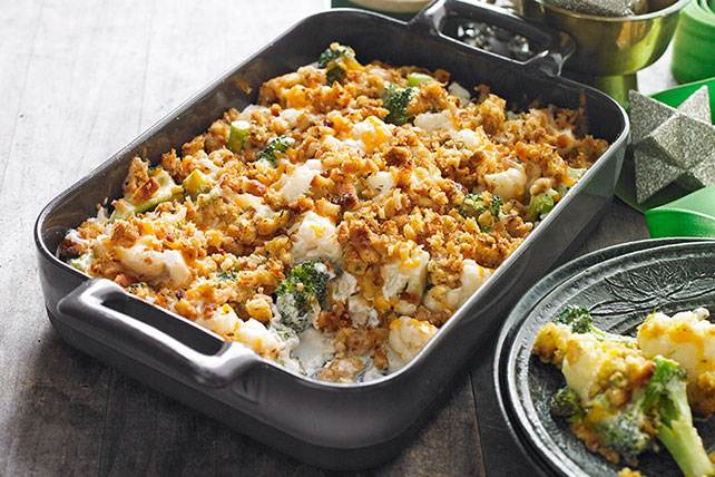 Stuffing-Topped Vegetable Bake