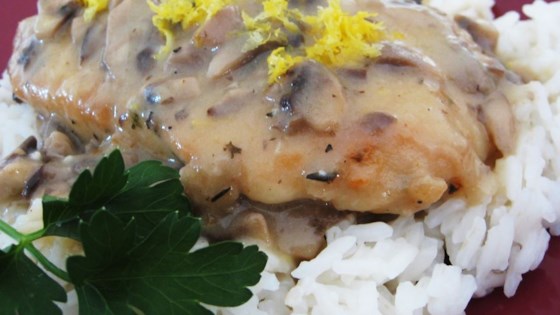 Lemon Mushroom Herb Chicken