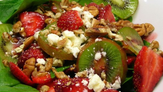 Strawberry, Kiwi, and Spinach Salad