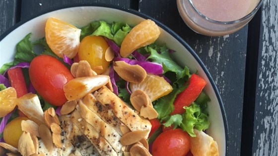 Grilled Chicken Salad with Seasonal Fruit