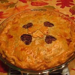 Traditional French Canadian Tourtiere