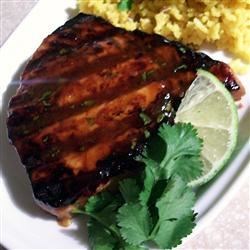 Grilled Tropical Tuna Steaks