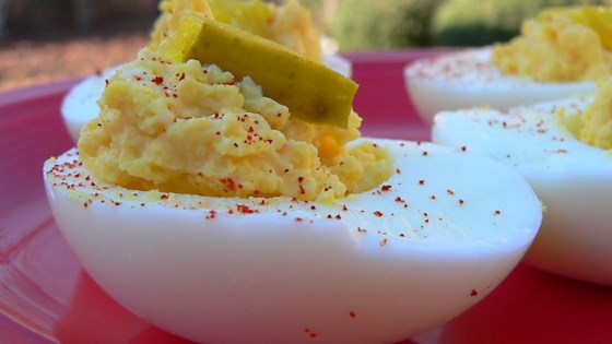 Spicy Deviled Eggs  