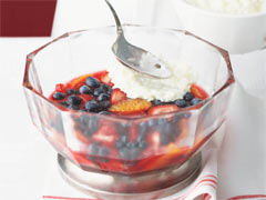 Creamy Rice Pudding and Fruit Layered Dessert