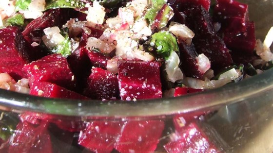 Roasted Beets and Sauteed Beet Greens