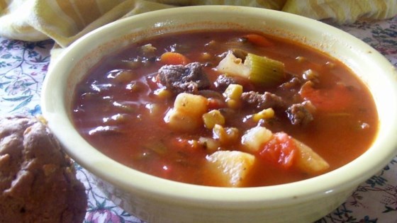 Slow Cooker Beef Vegetable Soup