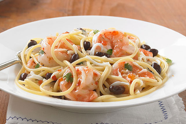 Shrimp and Black Bean Pasta