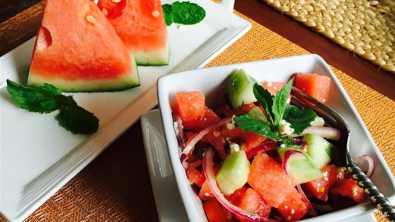 Refreshing Cucumber Watermelon Salad