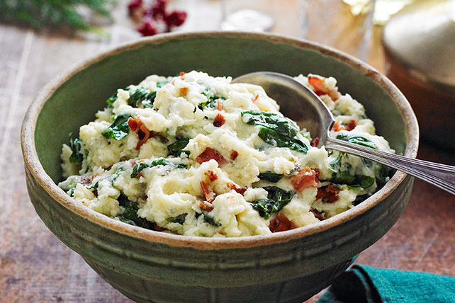 Bacon-Spinach Mashed Potatoes