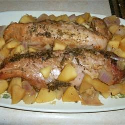 Herbed Pork and Apples