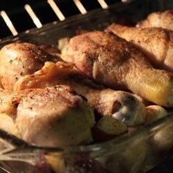 Garlic Roasted Chicken and Potatoes