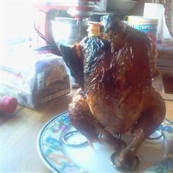 Smoked Beer Butt Chicken 