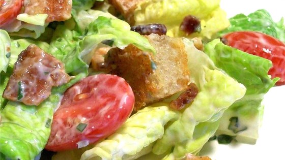 B.L.T. Salad with Basil Mayo Dressing