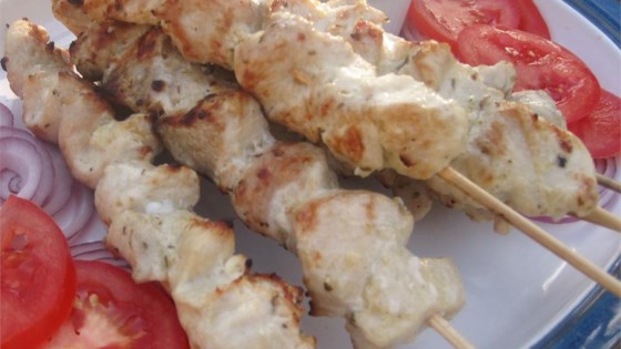 Chicken Souvlaki with Tzatziki Sauce