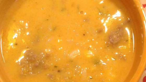 Butternut Squash and Spicy Sausage Soup