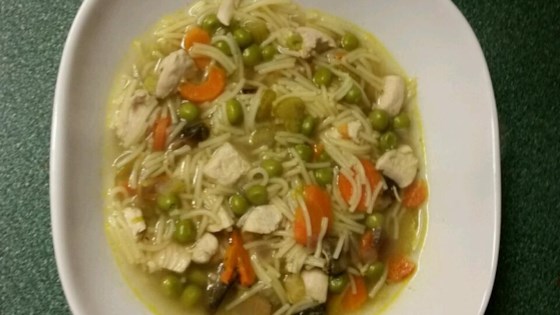 Grilled Chicken Noodle Soup