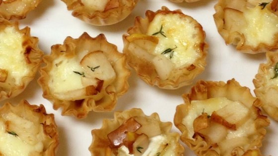 Warm Brie and Pear Tartlets