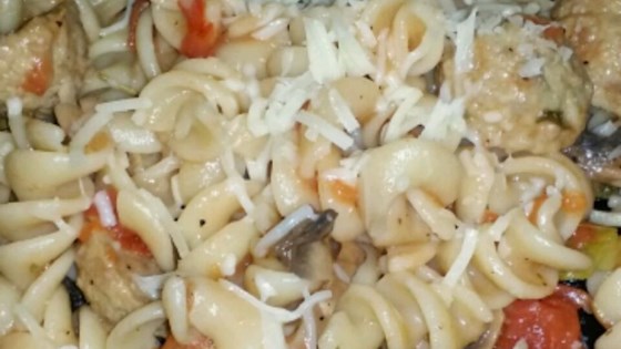 Fusilli with Rapini (Broccoli Rabe), Garlic, and Tomato Wine Sauce