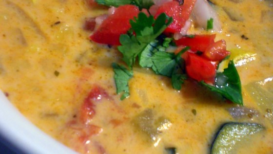 Mexican Zucchini Cheese Soup