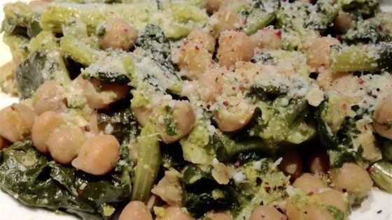 Garlic Infused Broccoli Rabe and Chickpeas