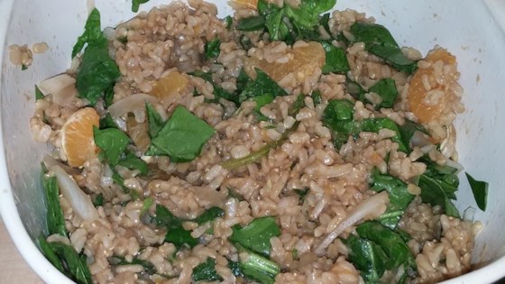 Orange Vinaigrette Brown Rice Salad