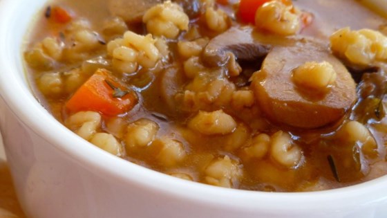 Very Easy Mushroom Barley Soup