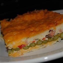 Cheddar-Bacon-Asparagus Strata