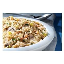 Quick Brown Rice and Mushroom Pilaf