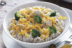 Creamy Chicken and Cheddar Rice