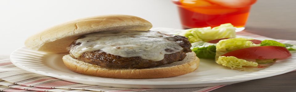 Five-Cheese Skillet Burgers