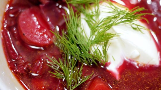 Ukrainian Red Borscht Soup