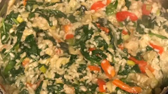 Shrimp, Leek and Spinach Risotto