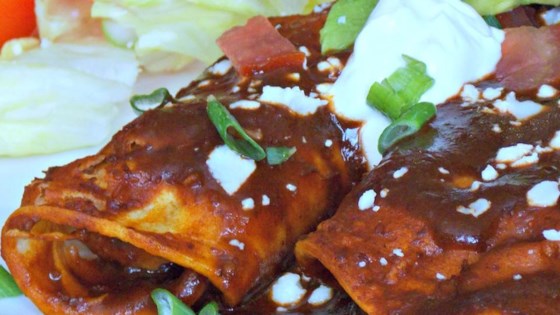 Refried Bean and Cheese Enchiladas