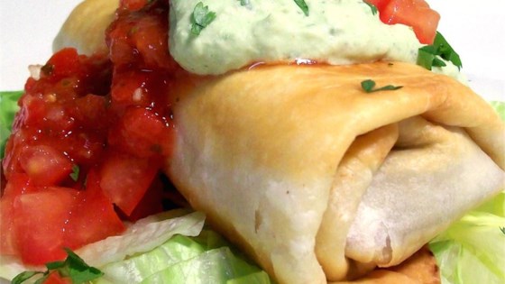 Beef and Bean Chimichangas